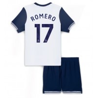 Maglia Calcio Tottenham Hotspur Cristian Romero #17 Prima Divisa Bambino 2024-25 Manica Corta (+ pantaloncini)